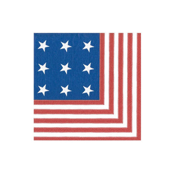 Caspari Flag Cocktail Napkin
