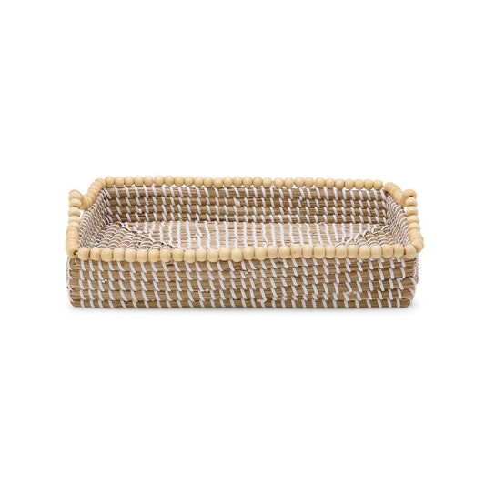 Natural Seagrass Rectangle Tray - Large