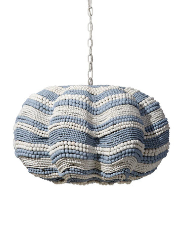 Clamshell Chandelier blue-white