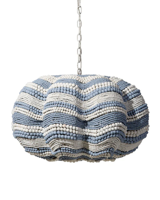 Clamshell Chandelier blue-white