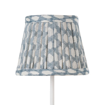 Fermoie Lampshade in Light Blue Wicker for Zafferano Poldina Pro