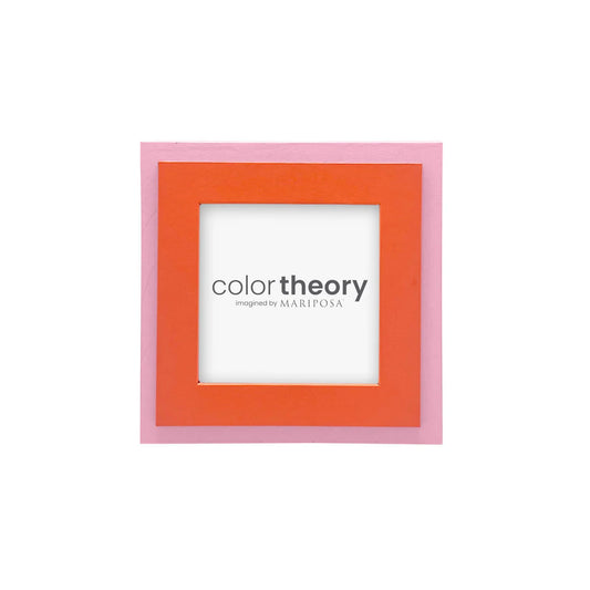 Tiered Tangerine And Pink 4x4 Frame