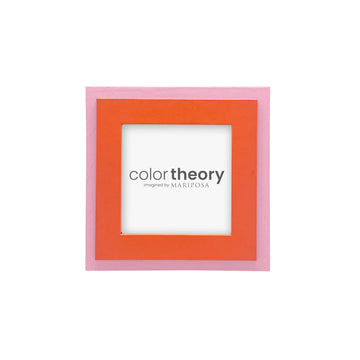 Tiered Tangerine And Pink 4x4 Frame