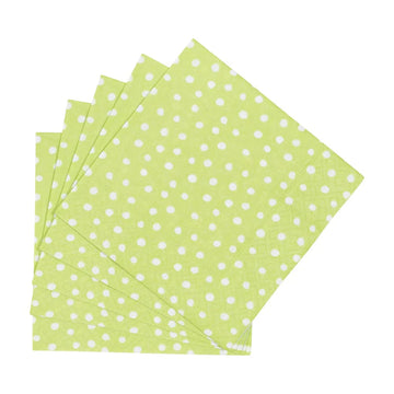 Small Dot Spring Green Napkins