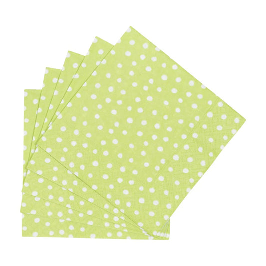 Small Dot Spring Green Napkins