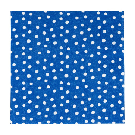 Caspari Blue Dot Luncheon Napkins