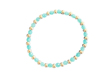 14K Gold Filled and Amazonite Bracelets