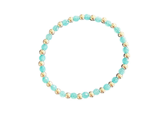 14K Gold Filled and Amazonite Bracelets