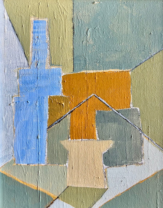 Michael A Giaquinto - Blue #41 Bottle 10 x 8