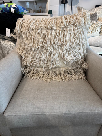 TREKO - Bangs  White Pillow