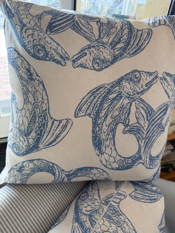 Nantucket Gyotaku - Blue Koi