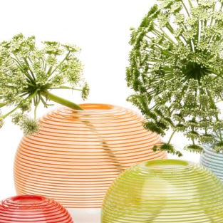 Spiral Vase Medium size Orange