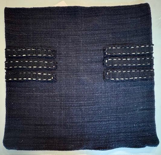 Makun Pillow - Straps Ocean Blue 26" x 26"