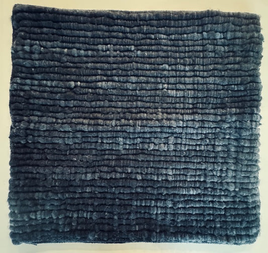 Makun Pillow - Texturized Ocean Blue 26" x 26"