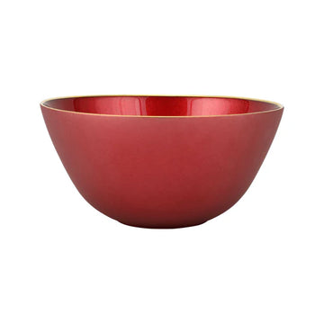 Vietri - Metallic Glass Ruby Deep Bowl
