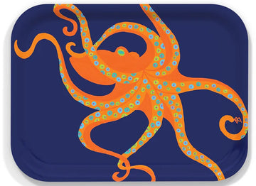 Birch Tray Dancing Octopus