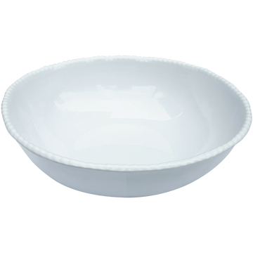 Bead Serving Bowl - White