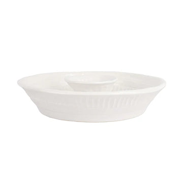 Vietri - Pietra Serena Chip and Dip Dish