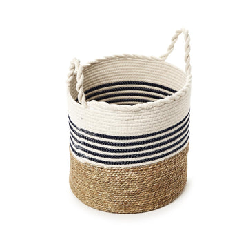 Weave Basket With Handles Large