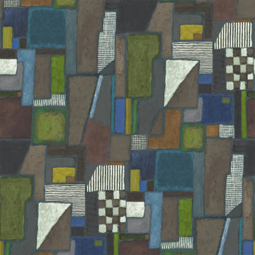 Raku Patchwork Lumbar Pillow