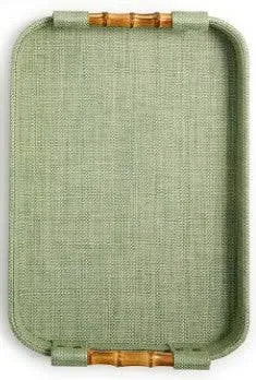 Green Grass Rectangle Trays - Large