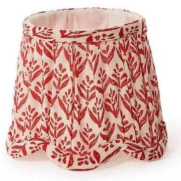 Scalloped Floral Fabric Lampshade