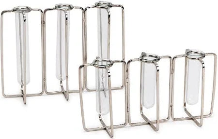 Silver Vase 3 Test Tube Large