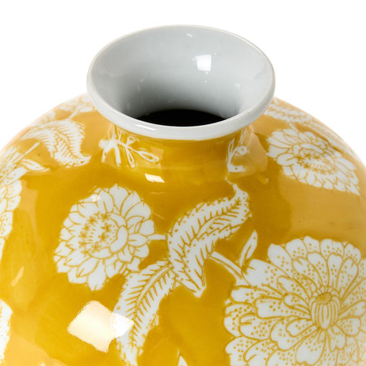 Yellow Floral Vases