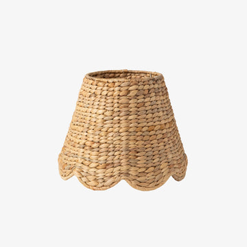 Scalloped Water Hyacinth Shade for Poldina